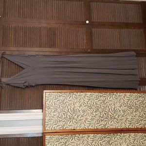 Jenny Yoo long evening/bridesmaids dress, soft grey, very floaty and comfortable